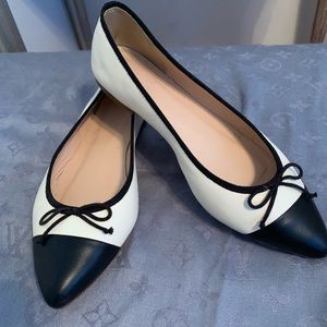 J. Crew Captoe Pointed Flats